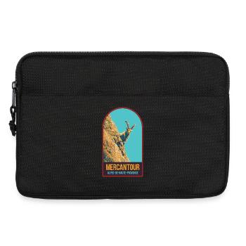Ibex illustration in the Mercantour - Laptop bag 13" - black - Front