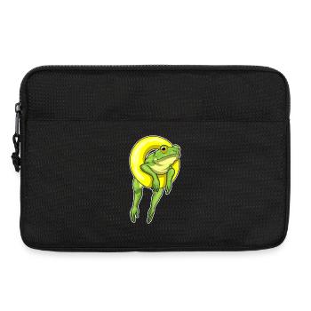 Été de nage dans la nage des grenouilles - Sacoche pour ordinateur portable 13 pouces - noir - Devant