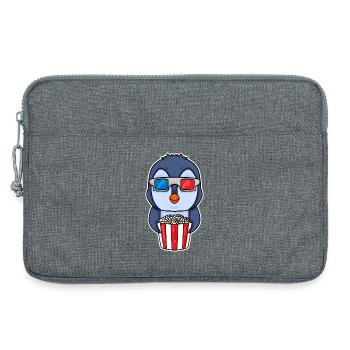 Popcorn Cinema Penguin - Laptop bag 13" - heather grey - Front