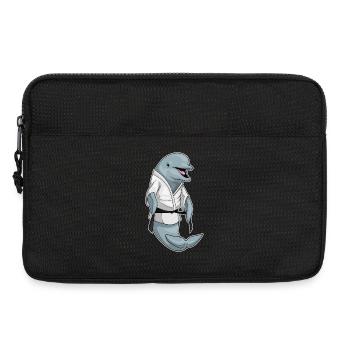 Delfin Karate Kampfsport - Laptoptasche 13" - Schwarz - Vorne