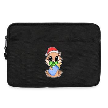 Guinea Pig Baby Christmas Guinea Pig - Laptop bag 13" - black - Front