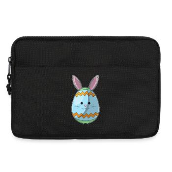 Osterei Ostern Hasenohren - Laptoptasche 13" - Schwarz - Vorne
