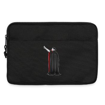 Selfie d’Halloween vampire - Sacoche pour ordinateur portable 13 pouces - noir - Devant