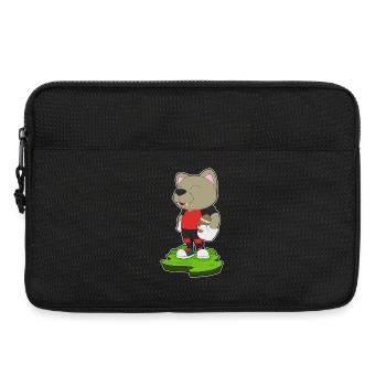 Chien Football Américain Sports - Sacoche pour ordinateur portable 13 pouces - noir - Devant