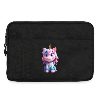 Cute Unicorn - Laptop bag 13" - black - Front