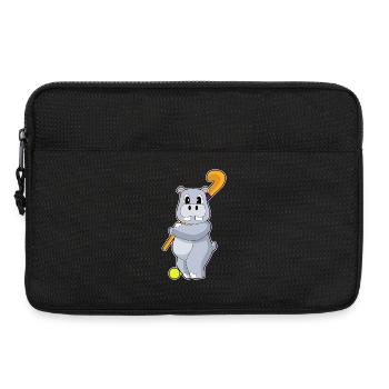 Hippopotamus Hockey sur gazon Stick - Sacoche pour ordinateur portable 13 pouces - noir - Devant