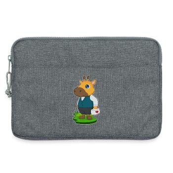 Giraffe Doctor First Aid Kit - Laptop bag 13" - heather grey - Front
