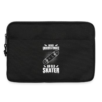 Grand-père de skateboard - Sacoche pour ordinateur portable 13 pouces - noir - Devant