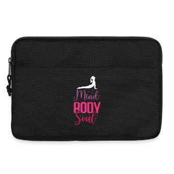 Yoga - Mind Body Soul - Laptop bag 13" - black - Front