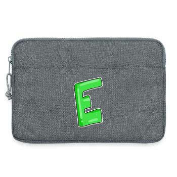 Buchstabe E Anfangsbuchstabe - Laptoptasche 13" - Grau meliert - Vorne