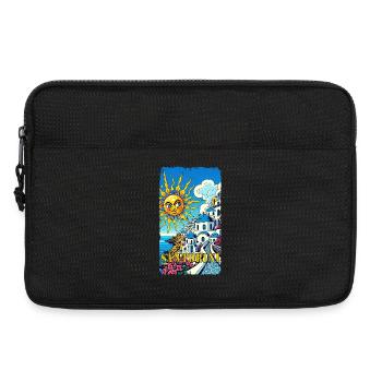 Vacances à Santorin, Grèce, Volcan Akrotiri - Sacoche pour ordinateur portable 13 pouces - noir - Devant