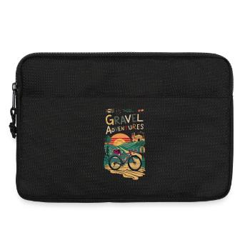 Gravel Adventures Radsportszene - Laptoptasche 13" - Schwarz - Vorne