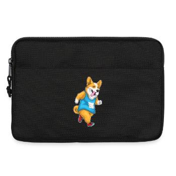 Corgi Jogger Jogging Sport - Sacoche pour ordinateur portable 13 pouces - noir - Devant
