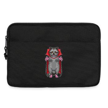 Raton laveur Halloween Vampire - Sacoche pour ordinateur portable 13 pouces - noir - Devant