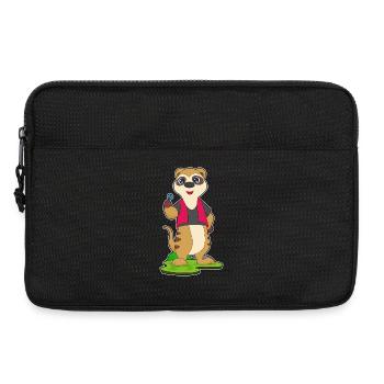 Erdmännchen Dart Dartpfeil - Laptoptasche 13" - Schwarz - Vorne