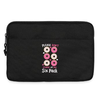 Donut Sixpack Fitness - Laptoptasche 13" - Schwarz - Vorne