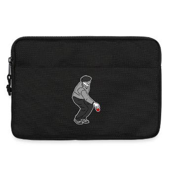 Petanque Spieler Rechtshänder - Laptoptasche 13" - Schwarz - Vorne