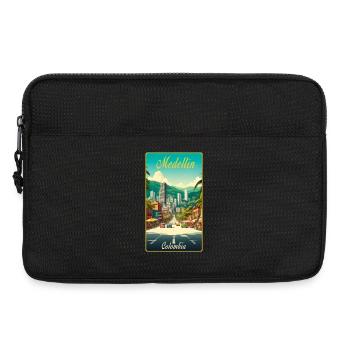 Medellin Kolumbien Retro Classic Design - Laptoptasche 13" - Schwarz - Vorne