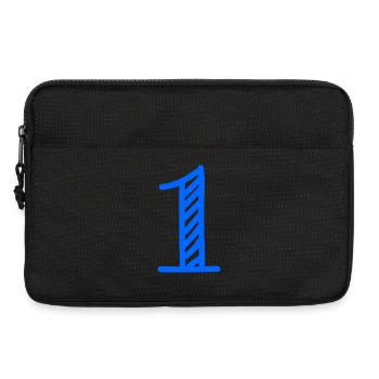 1. 1 AN. 1er ANNIVERSAIRE. ANNIVERSAIRE 1 AN - Sacoche pour ordinateur portable 13 pouces - noir - Devant