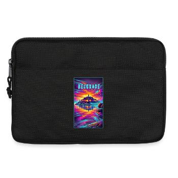 Belgrade Serbia souvenir design - Laptop bag 13" - black - Front