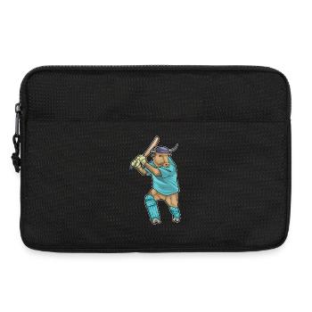 Bull Cricket Cricket Bat - Laptop bag 13" - black - Front