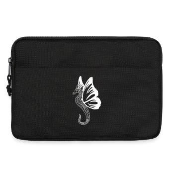 White Butterfly Dragon - Laptop bag 13" - black - Front