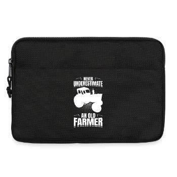 Unterschätze nie einen alten Bauern - Laptoptasche 13" - Schwarz - Vorne