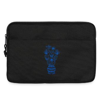 Linien-Blumenstrauß mit Stern - Laptoptasche 13" - Schwarz - Vorne