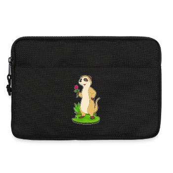 Rose de suricate - Sacoche pour ordinateur portable 13 pouces - noir - Devant