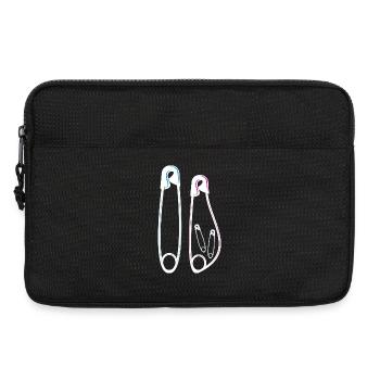 Annonce Jumeaux Naissance Fils & Fille - Sacoche pour ordinateur portable 13 pouces - noir - Devant