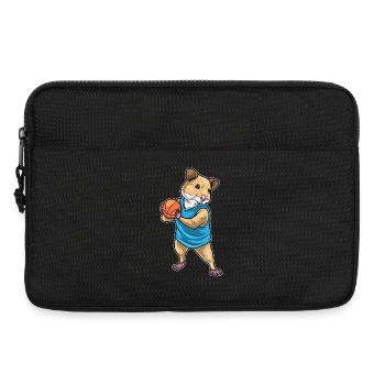Hamster Basketteur Joueur Basketball - Sacoche pour ordinateur portable 13 pouces - noir - Devant
