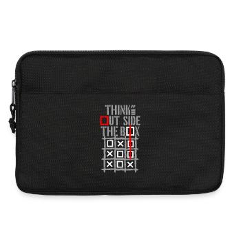 Denken Sie über den Tellerrand hinaus TicTacToe - Laptoptasche 13" - Schwarz - Vorne
