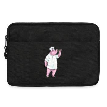 Pig Cook Cooking Spoon Cooking - Laptop bag 13" - black - Front