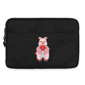 Pork Red Wine - Laptop bag 13" - black - Front