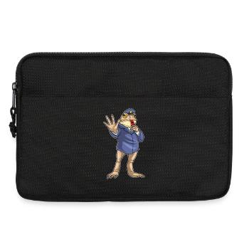 Frosch Polizist Trillerpfeife Polizei - Laptoptasche 13" - Schwarz - Vorne