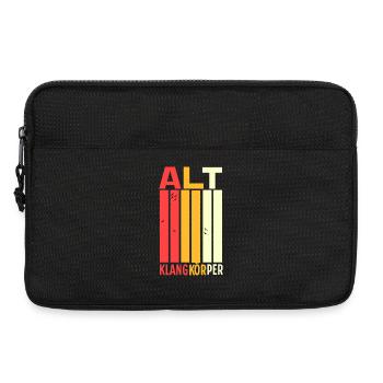 Chor: Alt Klangkörper für Musiker - Laptoptasche 13" - Schwarz - Vorne