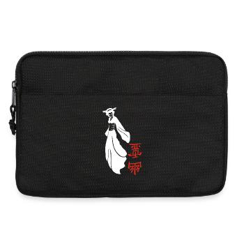 White Japanese Ghost - Laptop bag 13" - black - Front