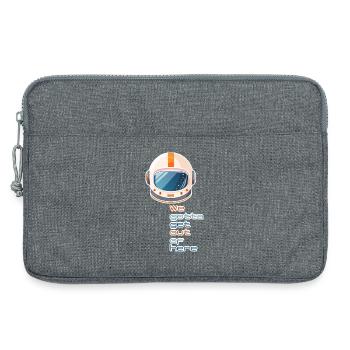 retro spacehelmet we gotta get out of here - Laptop bag 13" - heather grey - Front