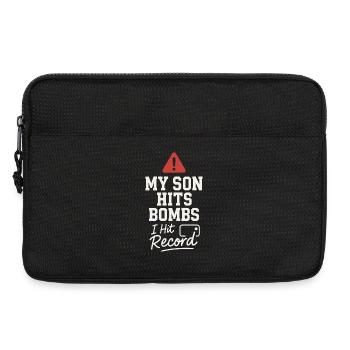 Boy Mom Baseball Proter Sohn Homerun Travel Team - Laptoptasche 13" - Schwarz - Vorne