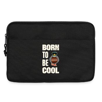 Cooler Enten Spruch  - Laptoptasche 13" - Schwarz - Vorne