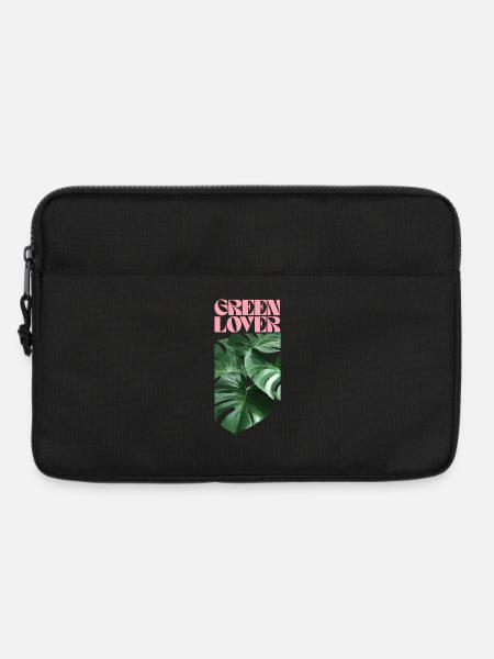 Tropical Monstera Green Lover Design - Laptop bag 13" - black