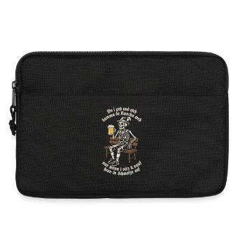  Wo i geh und steh damma de Knochn weh - Skelett - Laptoptasche 13" - Schwarz - Vorne