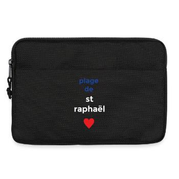 Dream beach of St. Raphael - Laptop bag 13" - black - Front