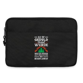 Geduld verteilt? Ich such mein Gewehr - Laptoptasche 13" - Schwarz - Vorne