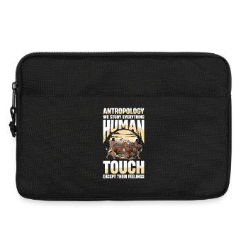Antropology We Study Everything Human Touch - Laptop bag 13" - black - Front