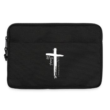 Cross - Isaiah 41:10 - Laptop bag 13" - black - Front