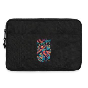 Pole Dance Faultier Poledancerin witzig Geschenk - Laptoptasche 13" - Schwarz - Vorne