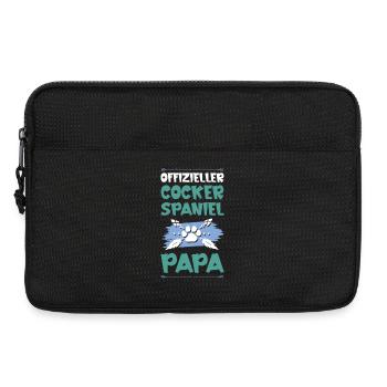 Cocker Spaniel chiens papa - Sacoche pour ordinateur portable 13 pouces - noir - Devant
