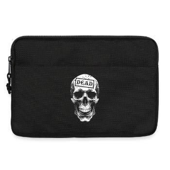 Totenkopf mit Siegel DEAD - Laptoptasche 13" - Schwarz - Vorne