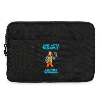 Chef Hatte Wildunfall Fisch Angefahren - Laptoptasche 13" - Schwarz - Vorne
